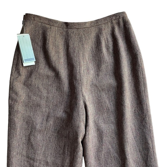 Austin Reed Tweed Wool Silk Trouser Pant Purple Mauve Pink Size 6 NWT Workwear - Picture 7 of 9